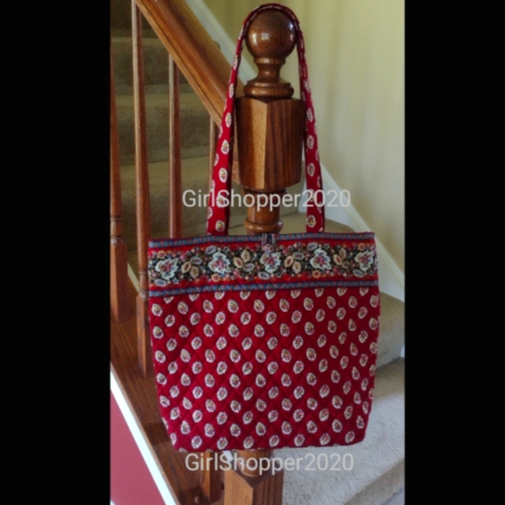 ‼️VERA BRADLEY Red Leaf Large Tote Bag‼️
